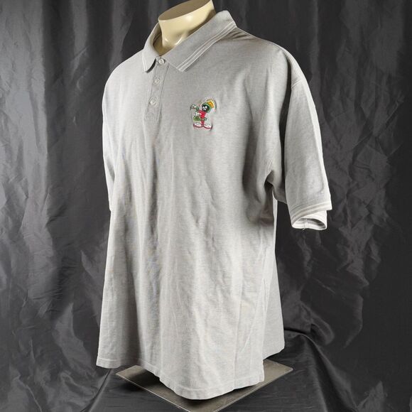 Vtg 1999 Warner Bros Studio Store Marvin The Martian Polo Shirt 3XL Looney Tunes - Picture 9 of 13
